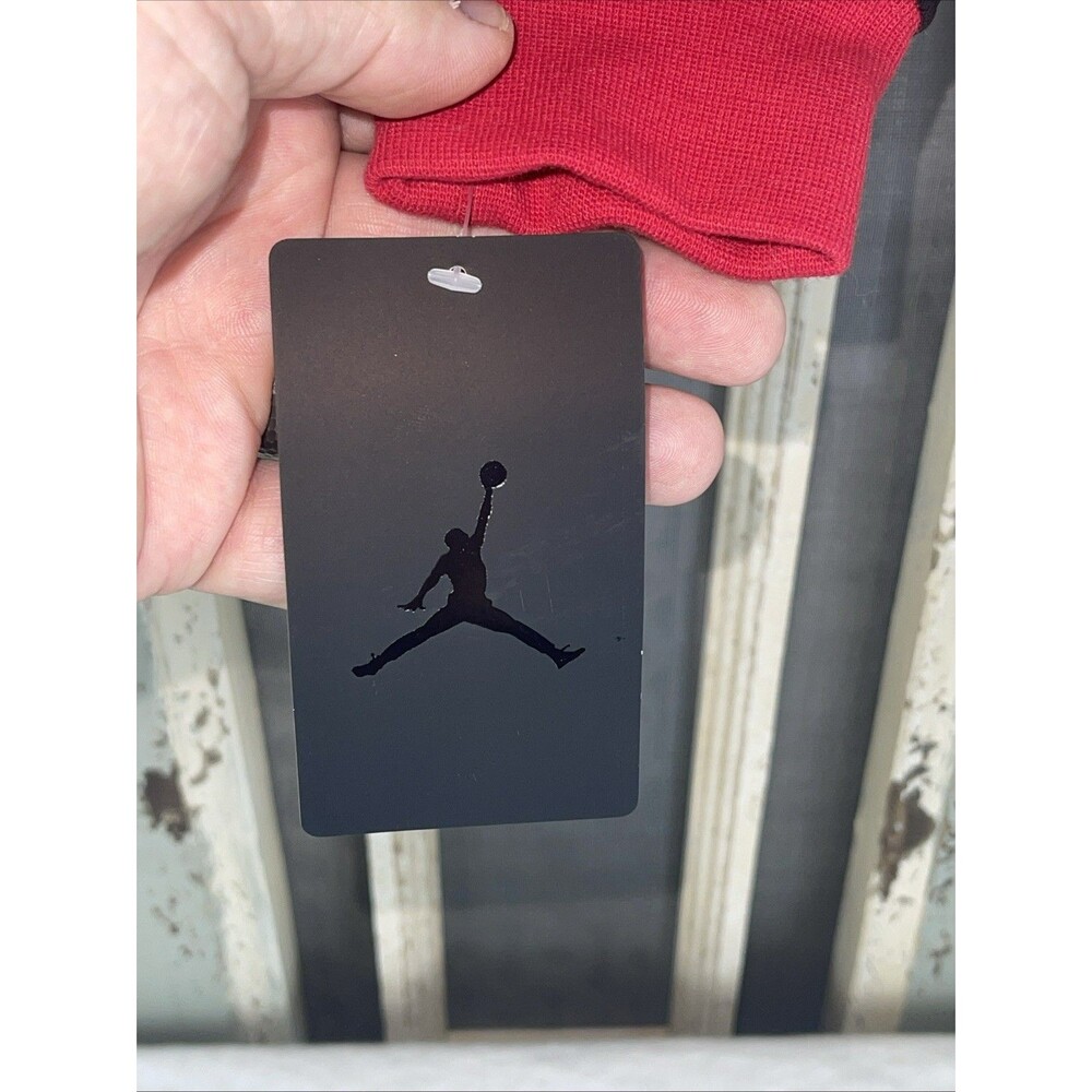 Nike Air Jordan Kids Reverse Tie Dye Pullover Hoodie Black Red Gym Sz 6 NWT - Picture 3 of 8